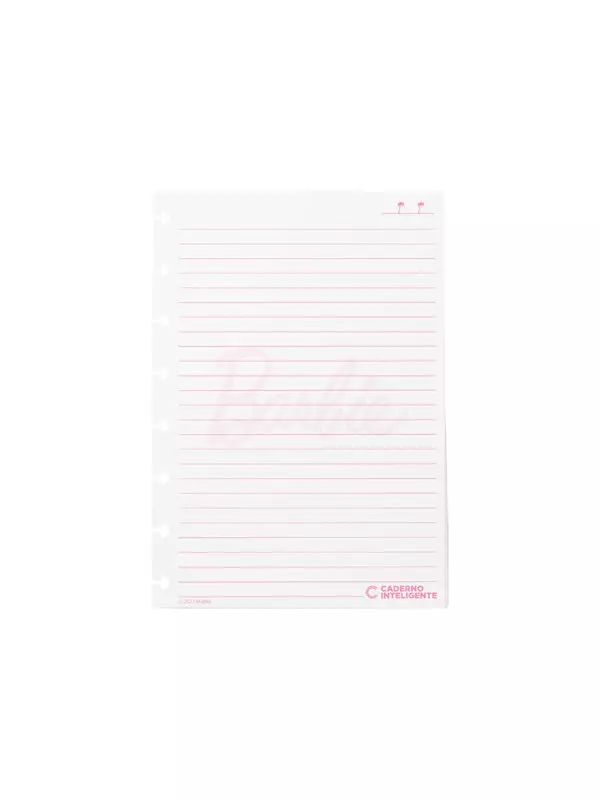 Repuesto de Papel c/ rayas CI Barbie PINK - A5 90gr