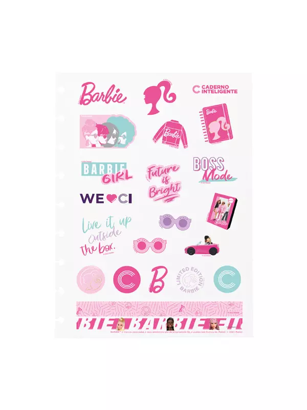 Repuesto Sticker Adhesivo CI Barbie PINK - Mediano