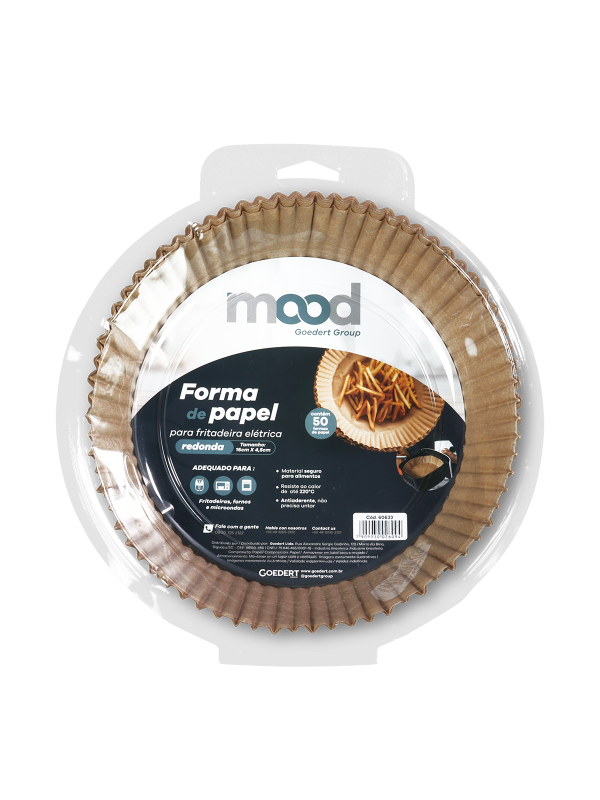 Papel manteca redondo para Freidora de aire Nobre 20 cm de 25 unidades