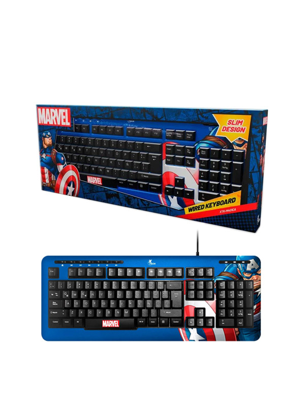 Teclado Xtech Cap.America Azul ref:-M401-USB