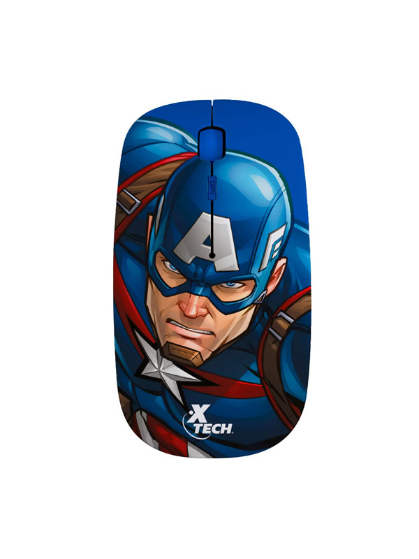 Mouse Inal. Xtech Capitan America Azul ref:M340