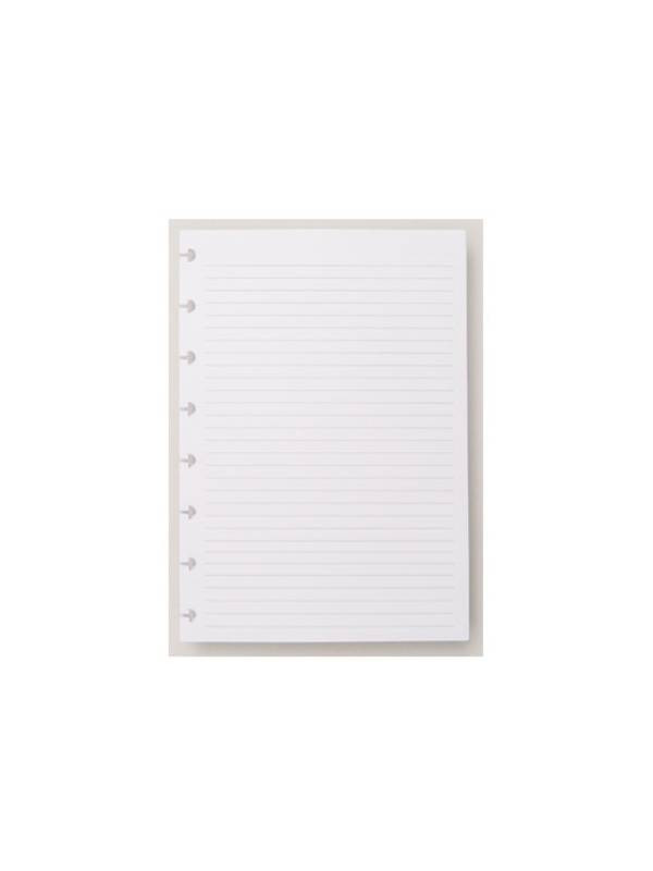 Repuesto para cuaderno inteligente una raya 80 hojas 20 cm x 14 cm 8 discos