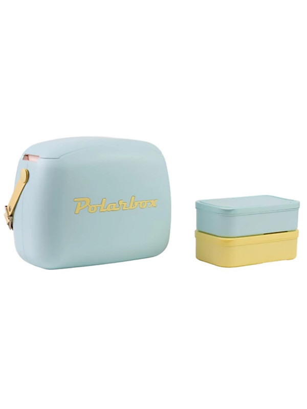 Lonchera Termica Polarbox Celeste con Amarillo 6L Ref:9468