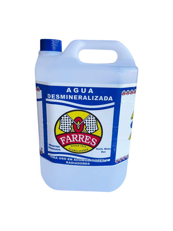 Agua Destilada Bidon de 5 Litros