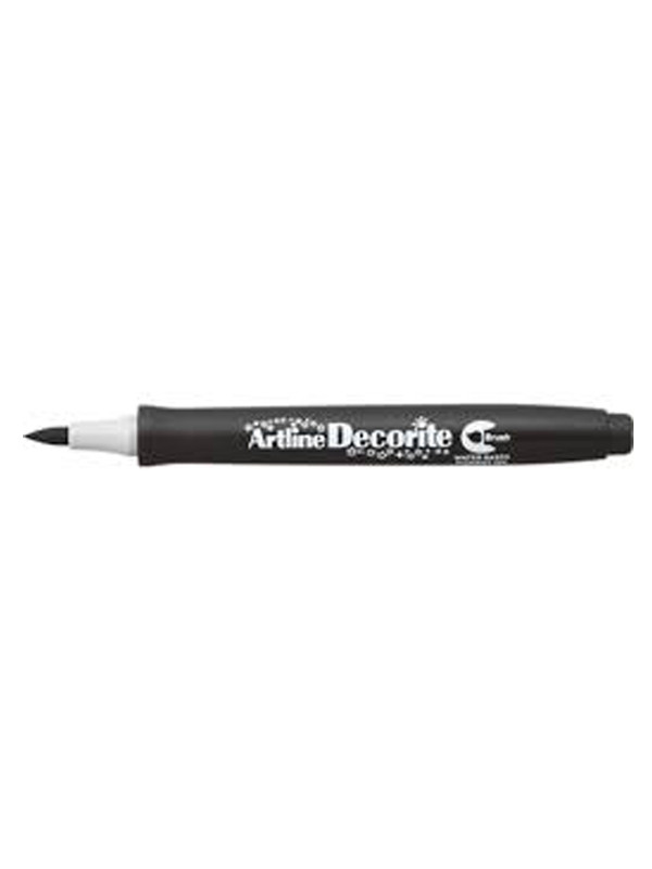 Decorite Pastel Brush Artline Negro