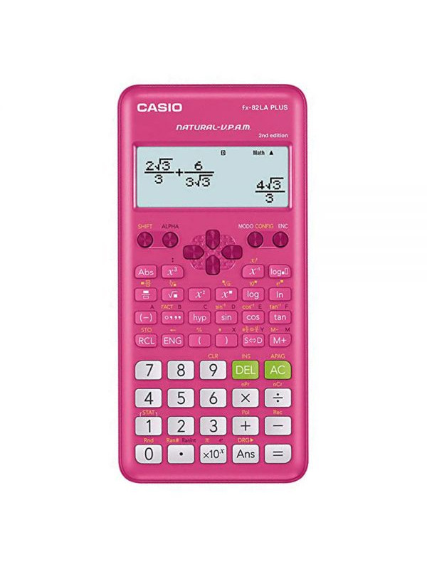 Calculadora Casio Cientifica FucsiA.fx-82 La Plus- 2da Ed
