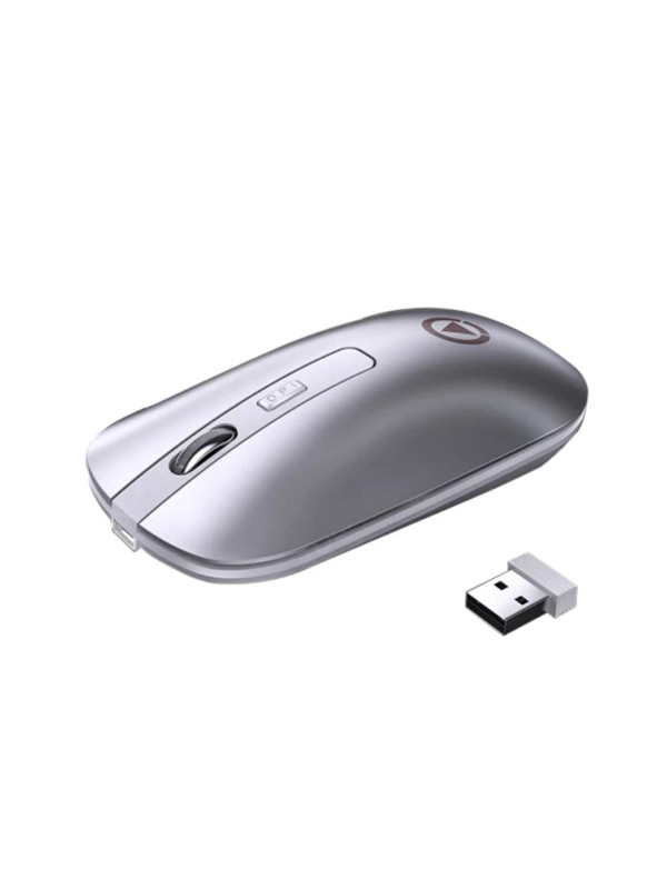 Mouse A8 Dual Recargable Plata