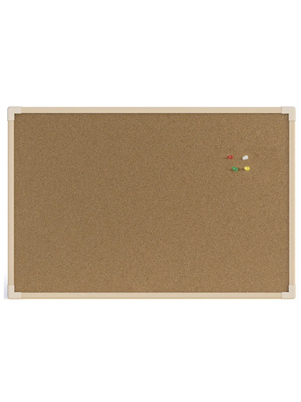 Pizarra de Corcho 120 cm x 90 cm Basy marco de madera