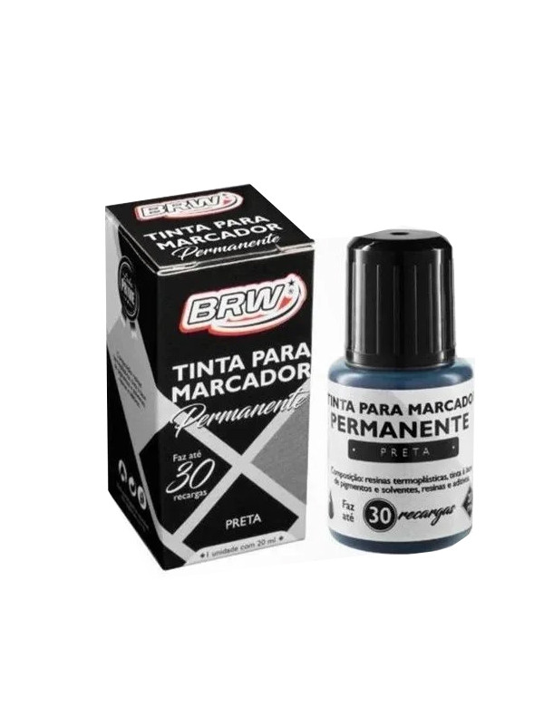 Tinta Negra Brw p/ Marc.Permanente ref:7002