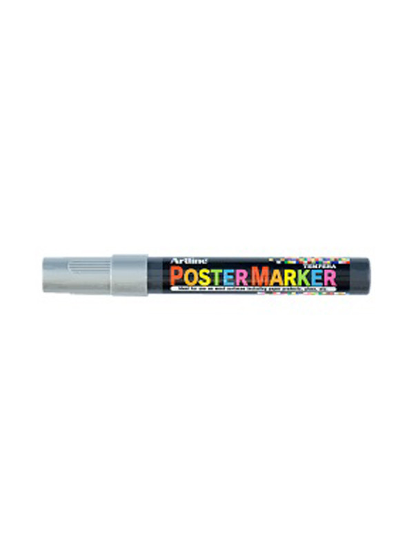 Marcador Artline Poster Plateado 4mm Epp-4