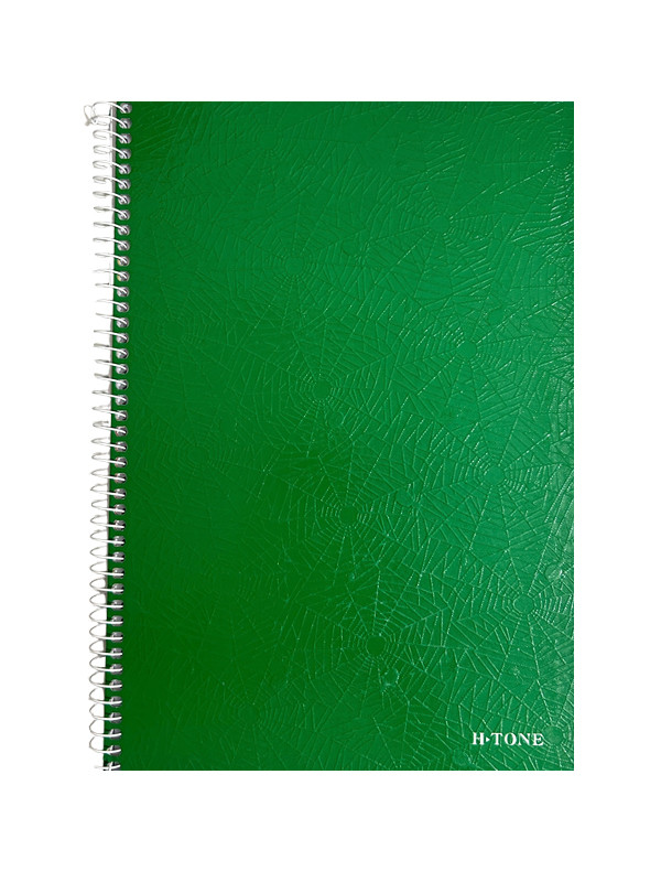 Cuaderno Universitario H-tone Verde de 48 Hojas Cuadriculado