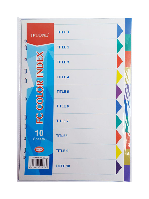 Separador Oficio H-Tone x 10