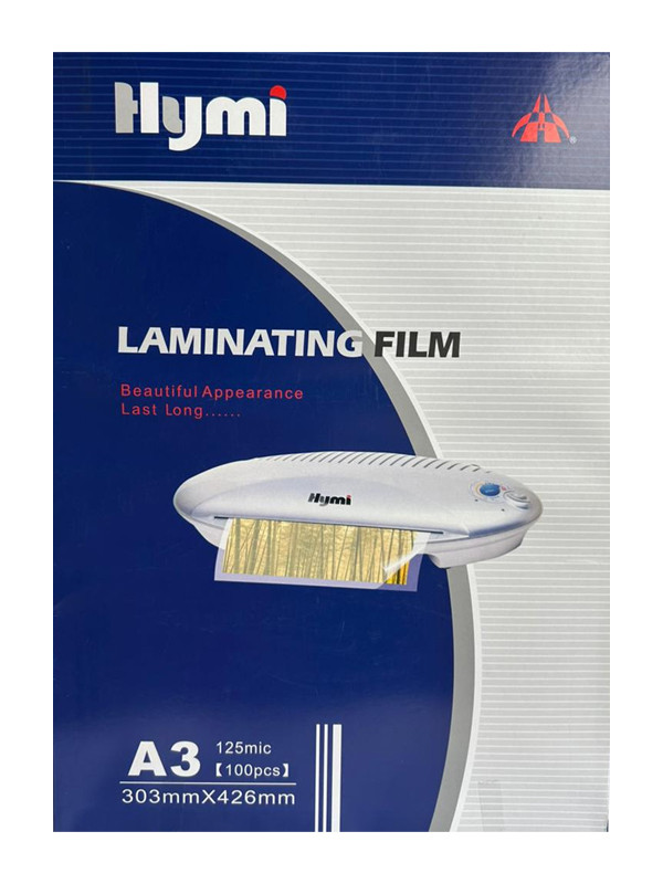 Lamina para Plastificar A3 Basy-125mic. Paquete de 100