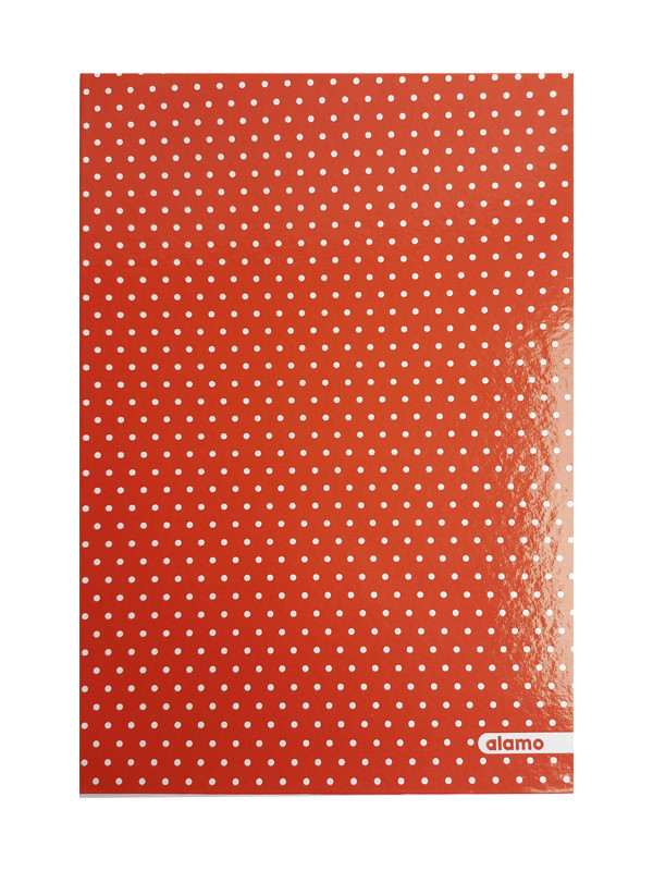 Carpeta Archivadora tapa dura Alamo Rojo con motas