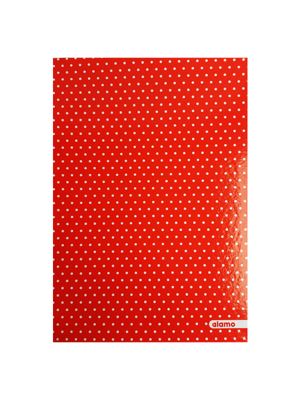 Carpeta Archivadora tapa dura Alamo Rojo con motas