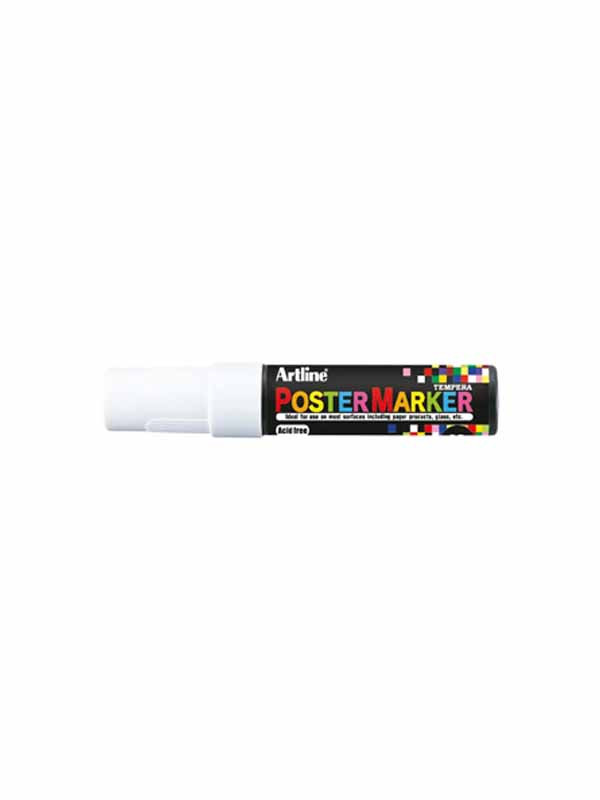 Marcador Artline Poster Marker Blanco 6mm Epp-6
