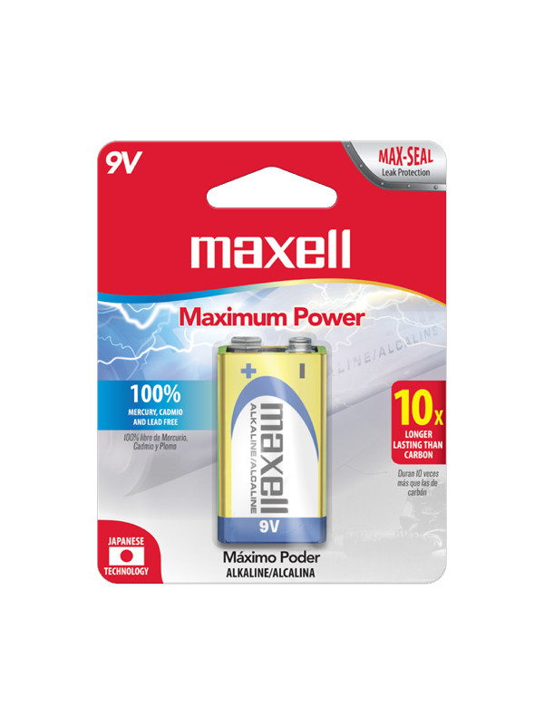 Pila Maxell 9v - Blister Unidad