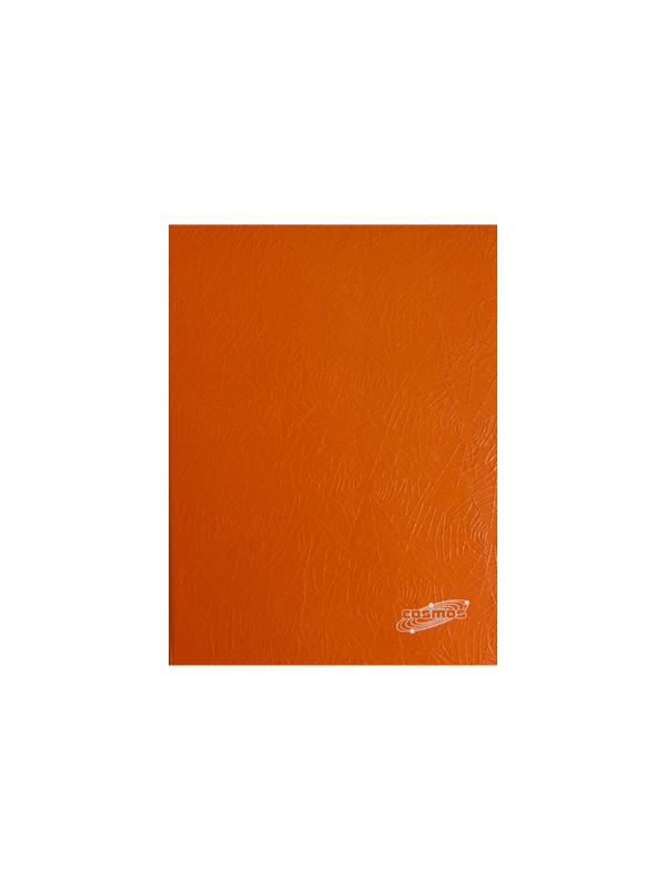 Cuaderno Escolar Cosmos Naranja 96 Hojas Cuadriculado