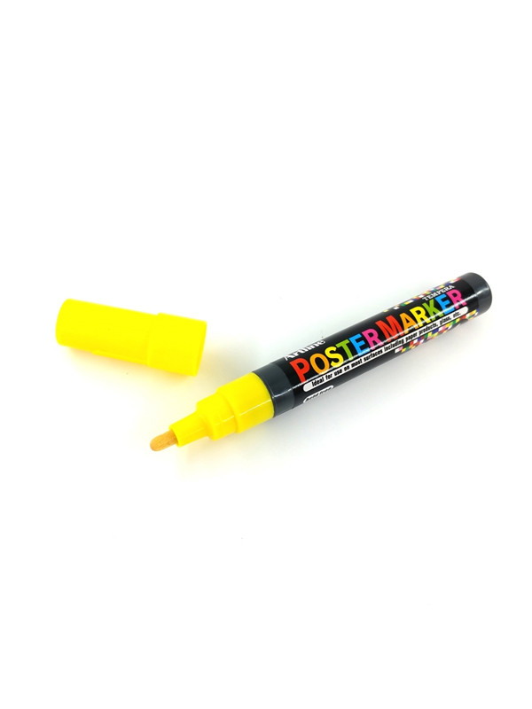 Marcador Artline Poster Amarillo Fluor 4mm Epp-4