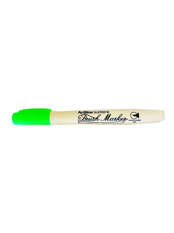 Marcador Artline Brush Fluor Verde