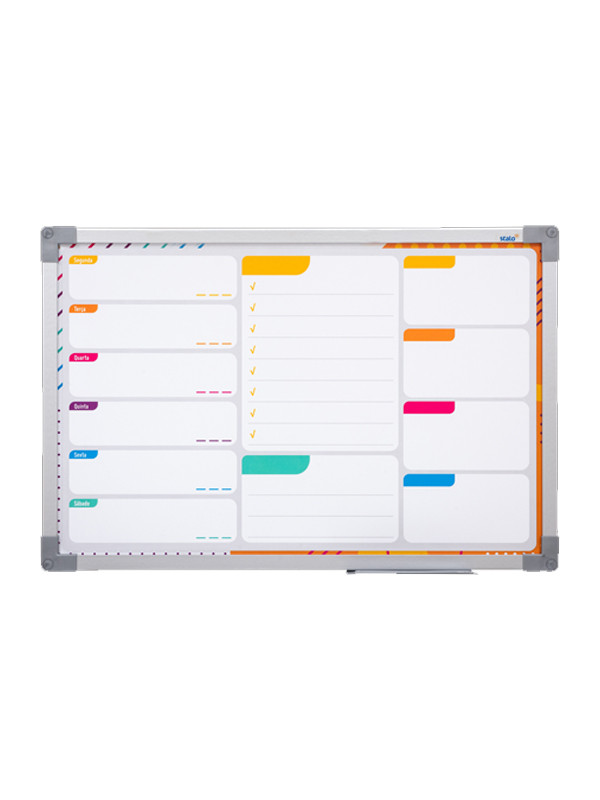 Pizarra Planner Stalo Color Aluminio 60 X 40cm Pop ref:80745