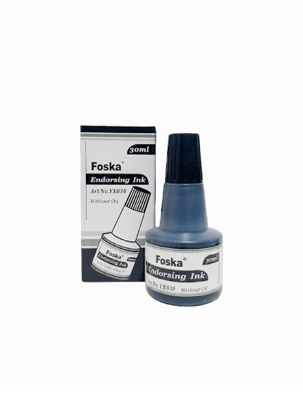 Tinta Foska negra para  Almohadilla 30 ml