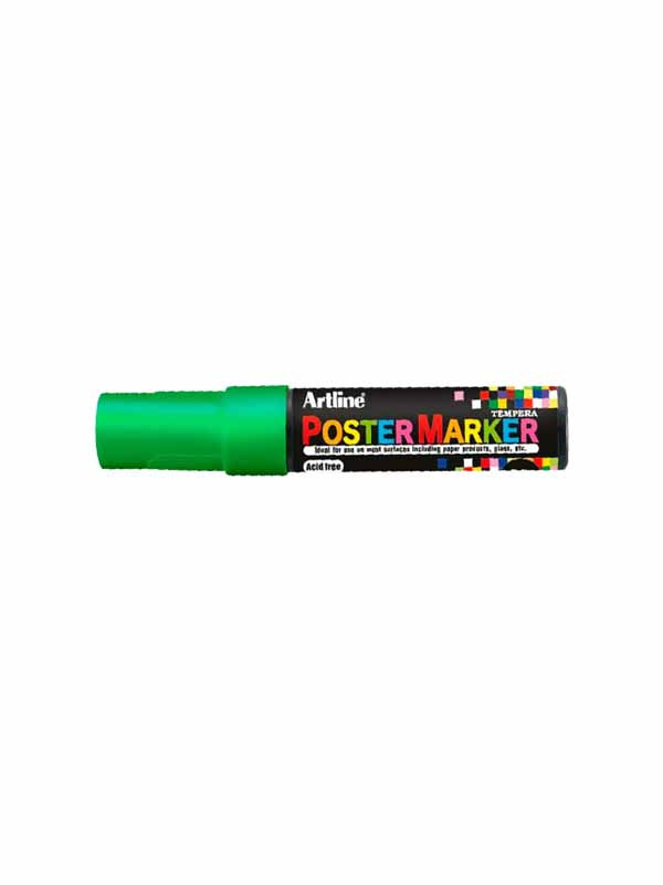 Marcador Artline Poster Verde Fluor 12mm Epp-12