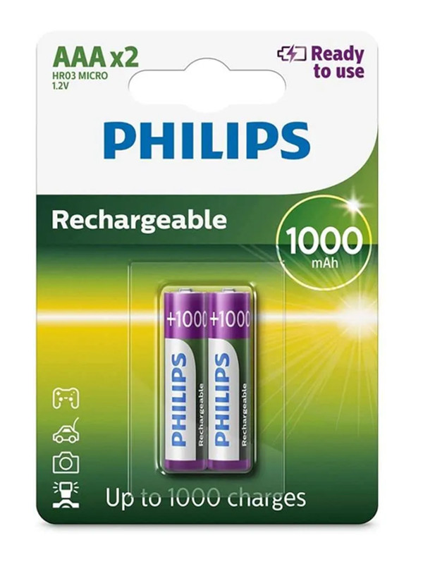 Pila Philips Recargable Aaa Blister x 2 ref:R03