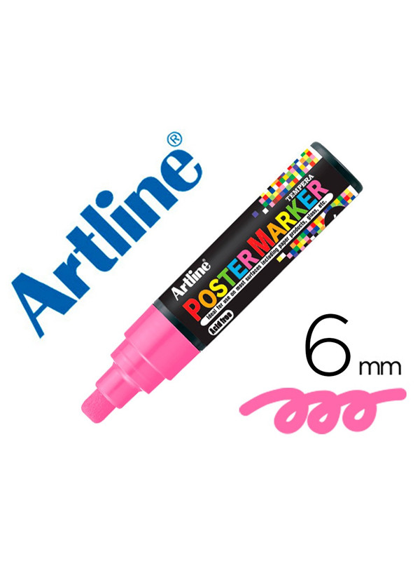 Marcador Artline Poster Marker Rosa Fluor 6mm Epp-6