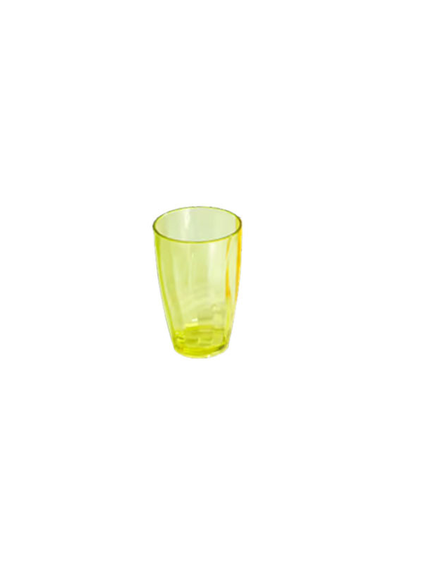Vaso traslucido acrilico amarillo ref:960380