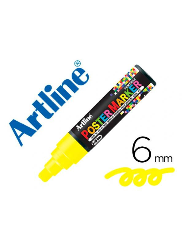 Marcador Artline Poster Marker Amarillo Fluor 6mm Epp-6