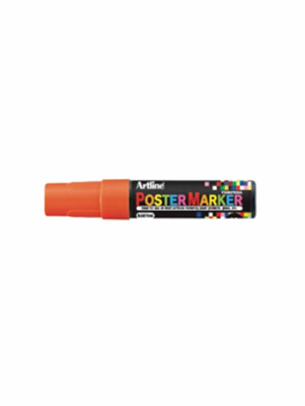 Marcador Artline Poster Marker Naranja Fluor 6mm Epp-6